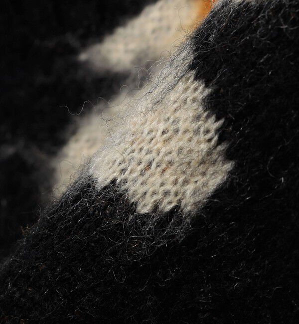 SHIPS「TOWNCRAFT:〈手洗い可能〉ヴィンテージ パターン 総柄 シャギー ニット ベスト」|ベスト・ジレ|