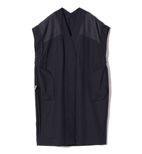 SHIPS for women「Nell:肩フリル ロング ジレ」|ベスト・ジレ|