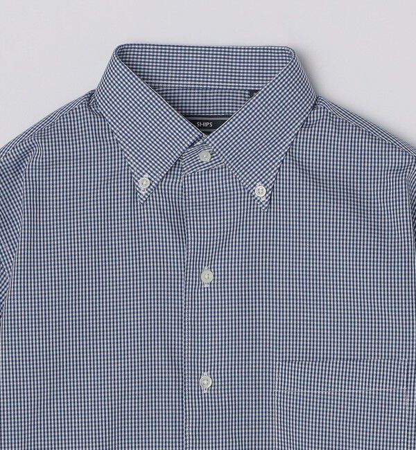 SHIPS「SHIPS: イージーアイロン ギンガムチェック イタリアンボタンダウンカラー シャツ」|シャツ・ブラウス|