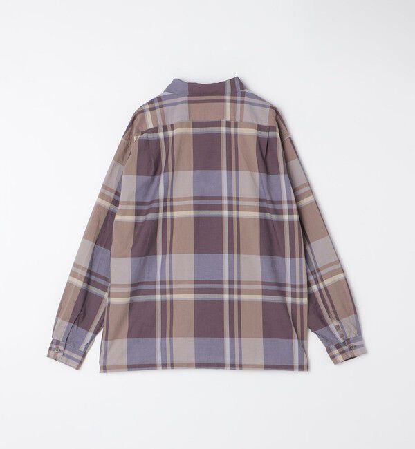 SHIPS「SHIPS: コットン シルク ビッグチェック スクエアカット ウィークエンド シャツ」|シャツ・ブラウス|