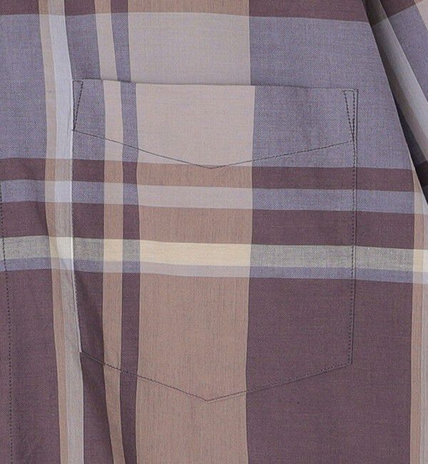 SHIPS「SHIPS: コットン シルク ビッグチェック スクエアカット ウィークエンド シャツ」|シャツ・ブラウス|