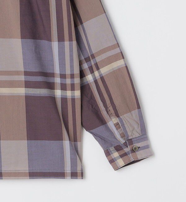 SHIPS「SHIPS: コットン シルク ビッグチェック スクエアカット ウィークエンド シャツ」|シャツ・ブラウス|