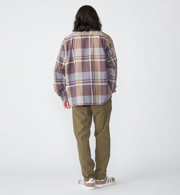 SHIPS「SHIPS: コットン シルク ビッグチェック スクエアカット ウィークエンド シャツ」|シャツ・ブラウス|