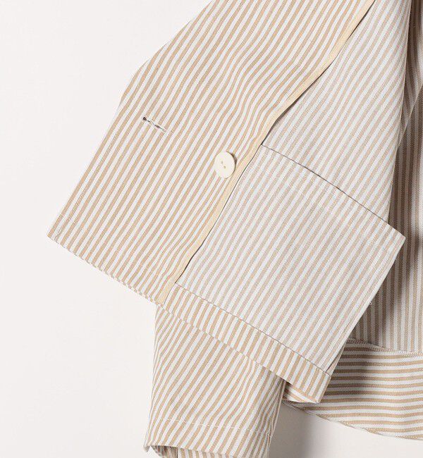 SHIPS any「SHIPS any:〈洗濯機可能〉ヒッコリー ショート テーラード ジャケット」|テーラードジャケット|