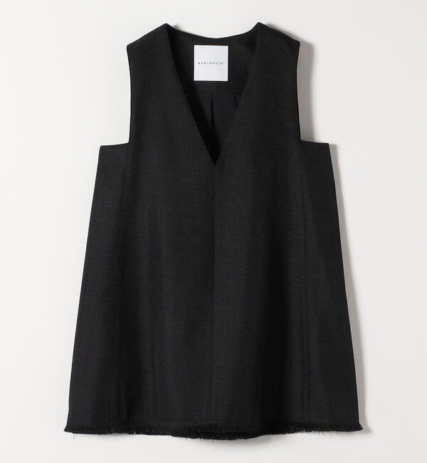 quaranciel「quaranciel: バスケット Aライン フリンジ ベスト」|ベスト・ジレ|