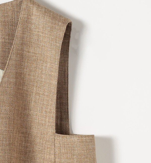 quaranciel「quaranciel: バスケット Aライン フリンジ ベスト」|ベスト・ジレ|