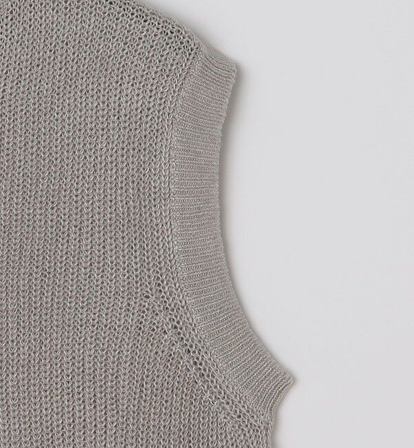 SHIPS「SHIPS: サンフェード リネン ニット ベスト」|ベスト・ジレ|