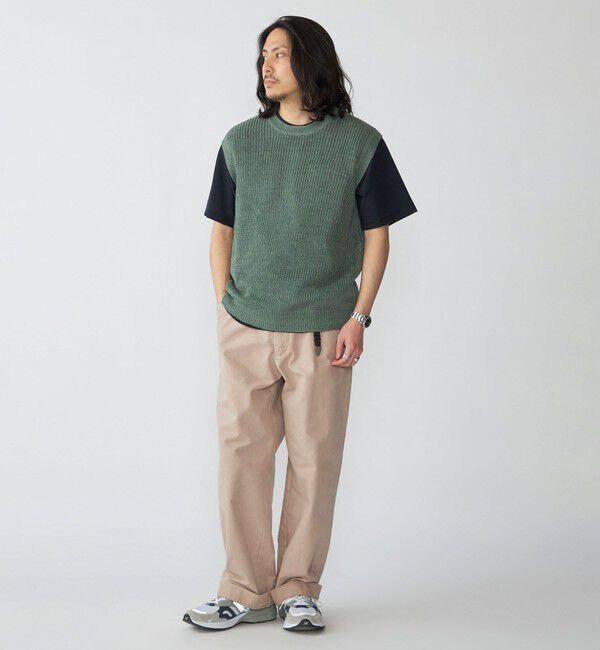 SHIPS「SHIPS: サンフェード リネン ニット ベスト」|ベスト・ジレ|