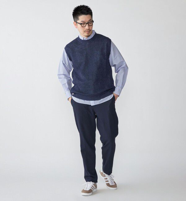 SHIPS「SHIPS: サンフェード リネン ニット ベスト」|ベスト・ジレ|