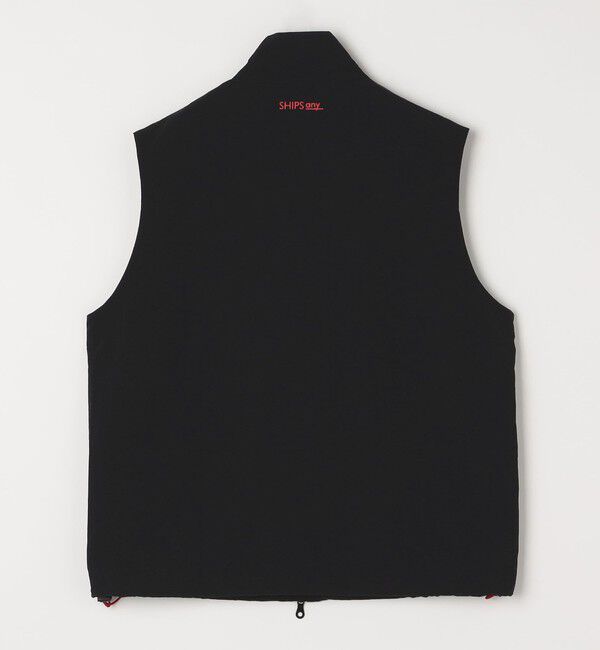 SHIPS any「【SHIPS any別注】prince:〈撥水/UVカット/遮熱〉ワンポイント ロゴ ナイロン ベスト(セットアップ対応)◇」|ベスト・ジレ|