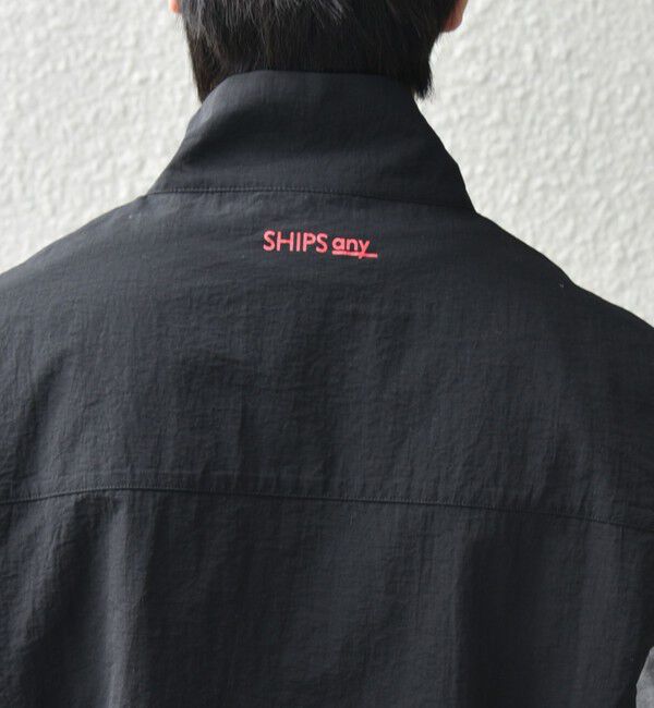 SHIPS any「【SHIPS any別注】prince:〈撥水/UVカット/遮熱〉ワンポイント ロゴ ナイロン ベスト(セットアップ対応)◇」|ベスト・ジレ|