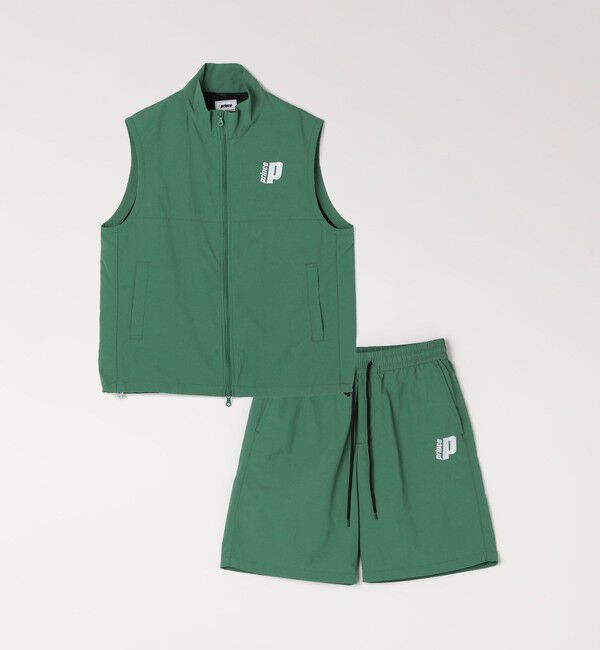 SHIPS any「【SHIPS any別注】prince:〈撥水/UVカット/遮熱〉ワンポイント ロゴ ナイロン ベスト(セットアップ対応)◇」|ベスト・ジレ|