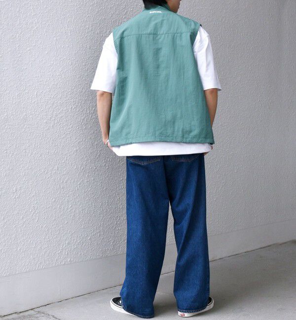 SHIPS any「【SHIPS any別注】prince:〈撥水/UVカット/遮熱〉ワンポイント ロゴ ナイロン ベスト(セットアップ対応)◇」|ベスト・ジレ|