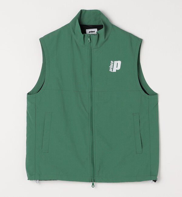 SHIPS any「【SHIPS any別注】prince:〈撥水/UVカット/遮熱〉ワンポイント ロゴ ナイロン ベスト(セットアップ対応)◇」|ベスト・ジレ|