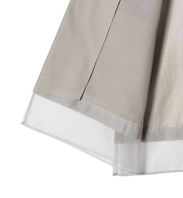 SHIPS for women「【WEB限定】〈手洗い可能〉シアー コンビ テーラード ベスト」|ベスト・ジレ|