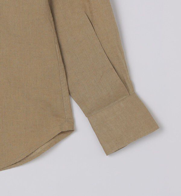 SHIPS「SHIPS: ウォッシュド リネン ソリッド シャツ」|シャツ・ブラウス|