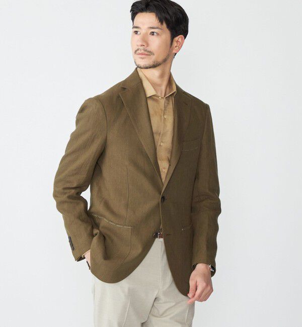 SHIPS「SHIPS: ウォッシュド リネン ソリッド シャツ」|シャツ・ブラウス|