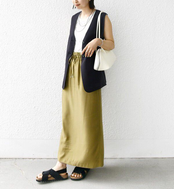 SHIPS for women「〈防シワ加工〉チノ ウール ボタン ジレ」|ベスト・ジレ|