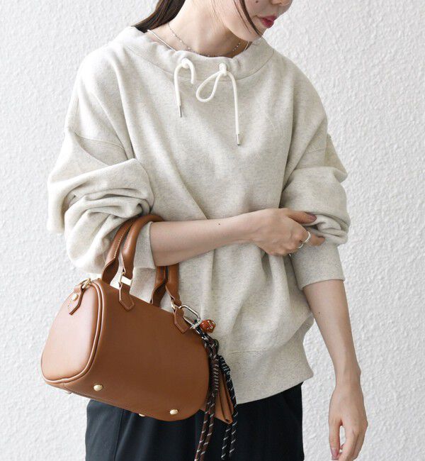 SHIPS any「SHIPS any:〈洗濯機可能〉USA コットン 裏起毛 ボトルネック プルオーバー」|スウェット・ジャージ|ナチュラル