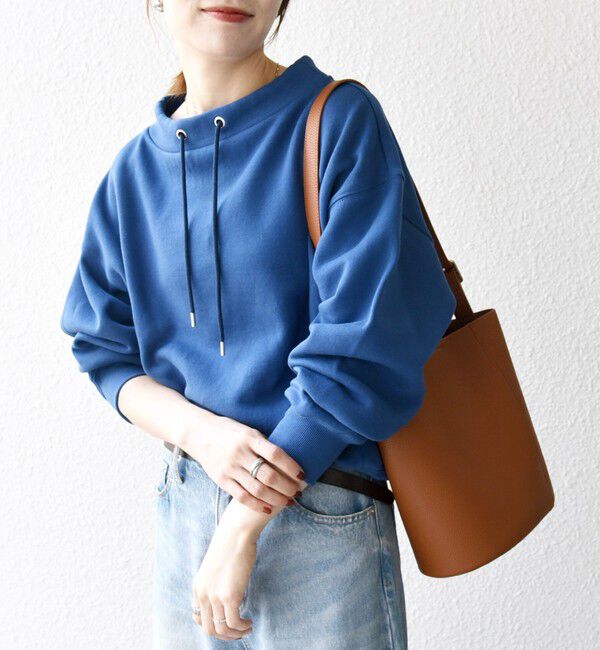 SHIPS any「SHIPS any:〈洗濯機可能〉USA コットン 裏起毛 ボトルネック プルオーバー」|スウェット・ジャージ|