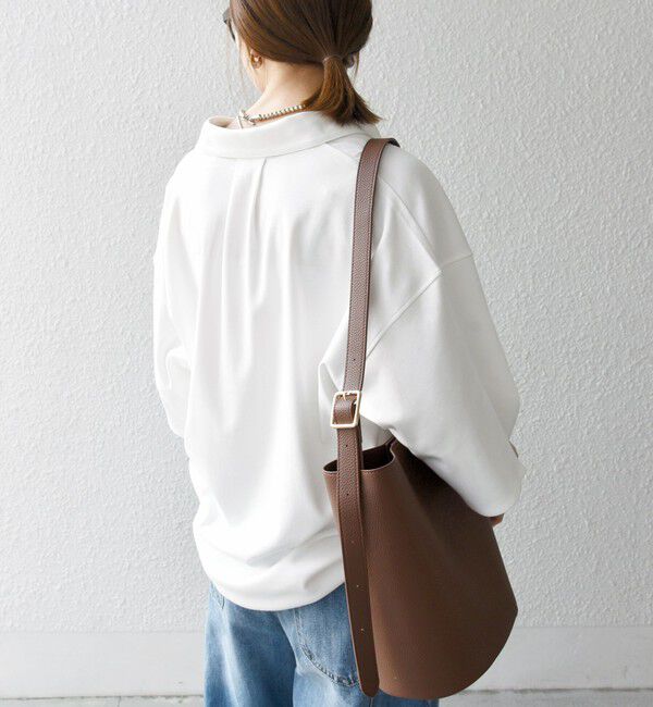 SHIPS any「SHIPS any:〈接触冷感/汗染み防止加工/洗濯機可能〉ジャージー ワイド シャツ」|シャツ・ブラウス|