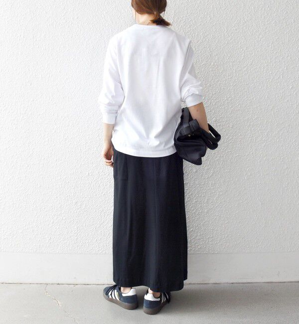 SHIPS any「【SHIPS any別注】LACOSTE:〈洗濯機可能〉ピケ クルーネック ロンT 25AW」|Tシャツ・カットソー|