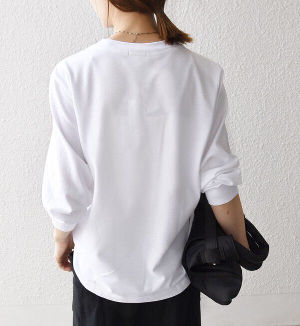 SHIPS any「【SHIPS any別注】LACOSTE:〈洗濯機可能〉ピケ クルーネック ロンT 25AW」|Tシャツ・カットソー|