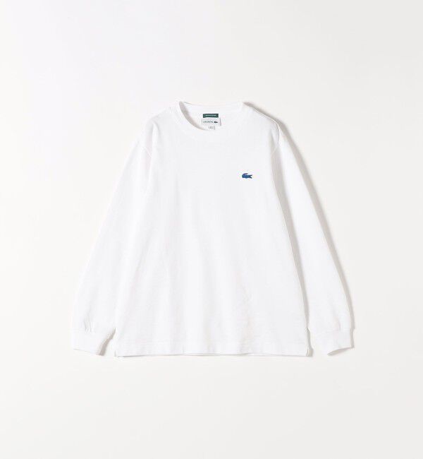 SHIPS any「【SHIPS any別注】LACOSTE:〈洗濯機可能〉ピケ クルーネック ロンT 25AW」|Tシャツ・カットソー|