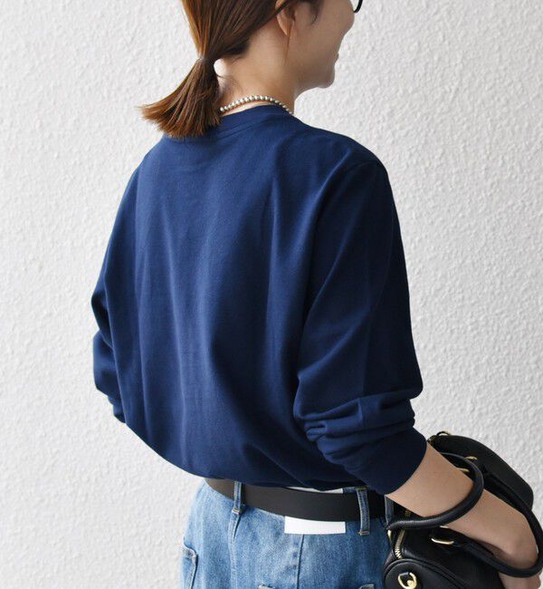 SHIPS any「【SHIPS any別注】LACOSTE:〈洗濯機可能〉ピケ クルーネック ロンT 25AW」|Tシャツ・カットソー|