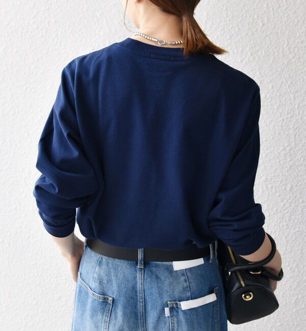 SHIPS any「【SHIPS any別注】LACOSTE:〈洗濯機可能〉ピケ クルーネック ロンT 25AW」|Tシャツ・カットソー|