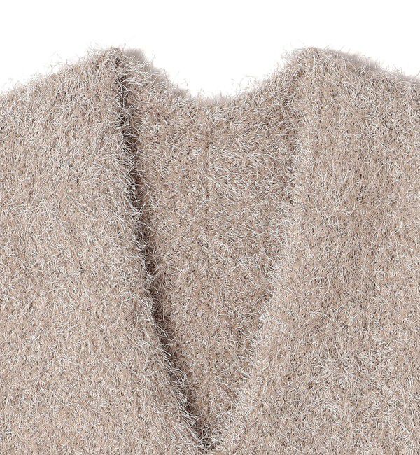 SHIPS Colors 「SHIPS Colors:〈手洗い可能〉フェイク フェザー Vネック ベスト◇」|ベスト・ジレ|