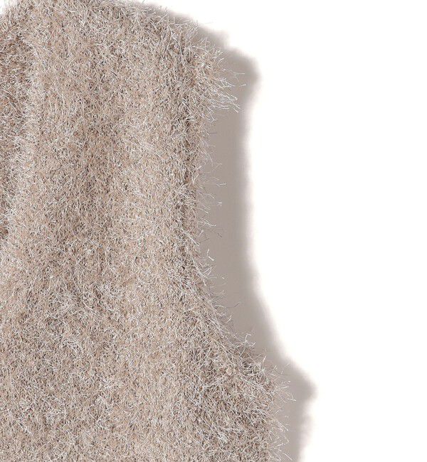 SHIPS Colors 「SHIPS Colors:〈手洗い可能〉フェイク フェザー Vネック ベスト◇」|ベスト・ジレ|