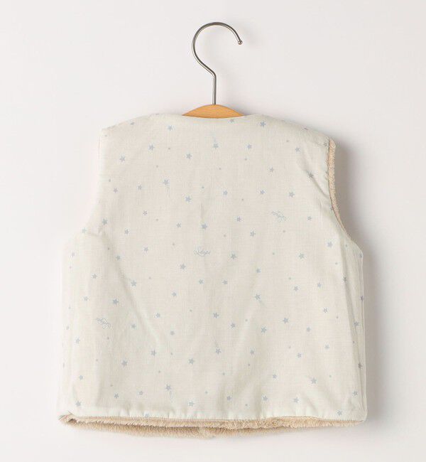 SHIPS KIDS「SHIPS KIDS:80～90cm / ベビー フェイクファー リバーシブル ベスト」|ベスト・ジレ|