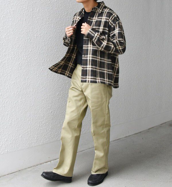 SHIPS any「SHIPS any:〈洗濯機可能〉トラッド チェックカラー ボックス ショート ネルシャツ◇」|シャツ・ブラウス|