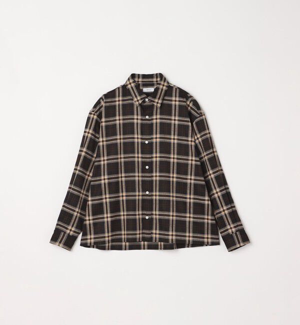 SHIPS any「SHIPS any:〈洗濯機可能〉トラッド チェックカラー ボックス ショート ネルシャツ◇」|シャツ・ブラウス|