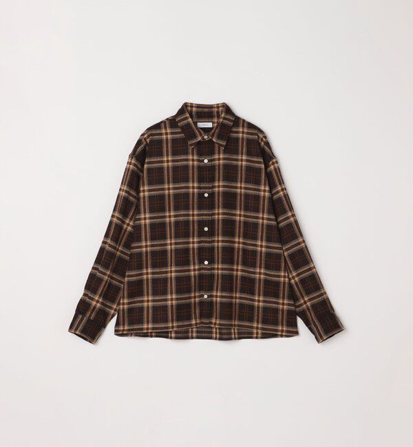 SHIPS any「SHIPS any:〈洗濯機可能〉トラッド チェックカラー ボックス ショート ネルシャツ◇」|シャツ・ブラウス|