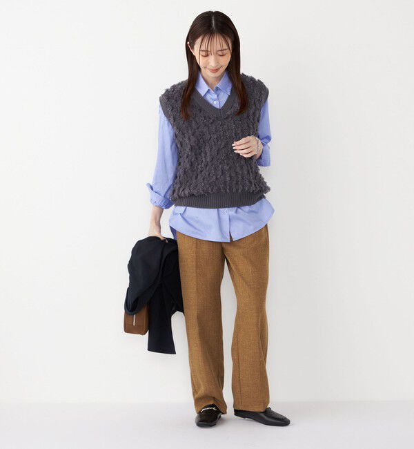 SHIPS Colors 「SHIPS Colors:〈手洗い可能〉フリンジ ベスト」|ベスト・ジレ|