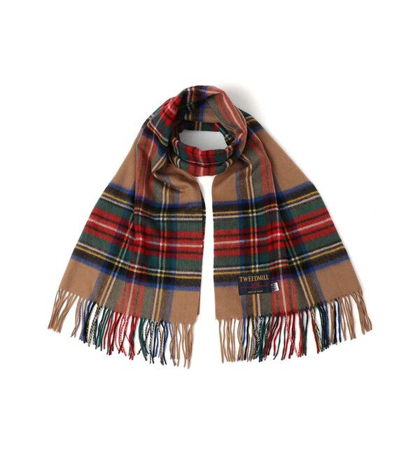 SHIPS any「TWEED MILL: チェック ウール ストール 25AW」|ストール|