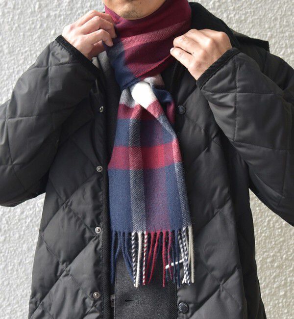 SHIPS any「SHIPS any: ウール/カシミヤ チェック マフラー」|マフラー|