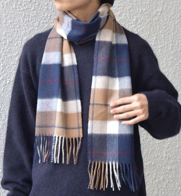 SHIPS any「SHIPS any: ウール/カシミヤ チェック マフラー」|マフラー|