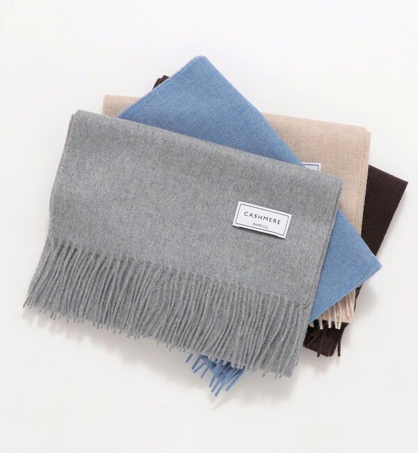 SHIPS any「SHIPS any: カシミヤ ソリッド マフラー 25AW」|マフラー|グレー