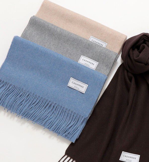 SHIPS any「SHIPS any: カシミヤ ソリッド マフラー 25AW」|マフラー|ブルー