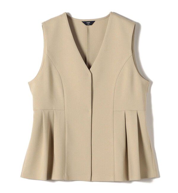 SHIPS Colors 「SHIPS Colors:〈手洗い可能〉ウールライク ペプラムベスト 2（セットアップ対応可能）◇」|ベスト・ジレ|