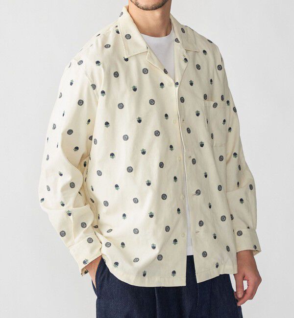 SHIPS「BENCH MARKING SHIRTS: 刺繍シャツ」|シャツ・ブラウス|ナチュラル