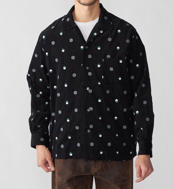 SHIPS「BENCH MARKING SHIRTS: 刺繍シャツ」|シャツ・ブラウス|ブラック