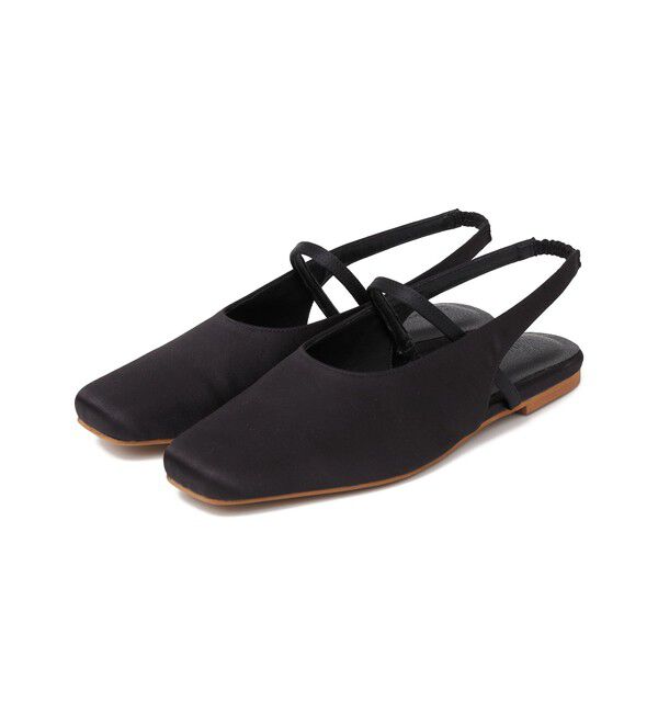 SHIPS any「【SHIPS any別注】eblouna: スクエア スリングバック パンプス」|パンプス|