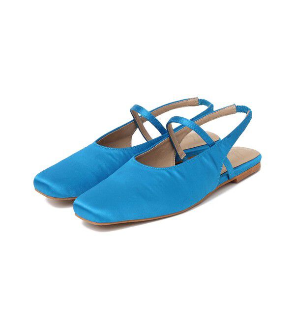 SHIPS any「【SHIPS any別注】eblouna: スクエア スリングバック パンプス」|パンプス|