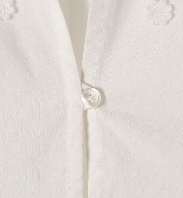 SHIPS any「SHIPS any:〈洗濯機可能〉フラワー モチーフ Aライン スキッパー シャツ ブラウス」|シャツ・ブラウス|