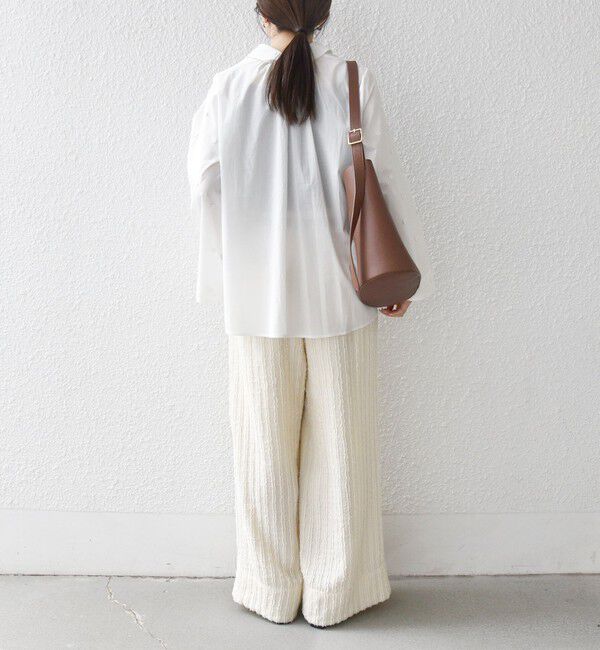 SHIPS any「SHIPS any:〈洗濯機可能〉フラワー モチーフ Aライン スキッパー シャツ ブラウス」|シャツ・ブラウス|