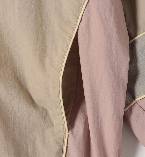 SHIPS any「《予約》SHIPS any:〈洗濯機可能〉ナイロン スタンドカラー 配色 ジップ ブルゾン」|ブルゾン・スタジャン|